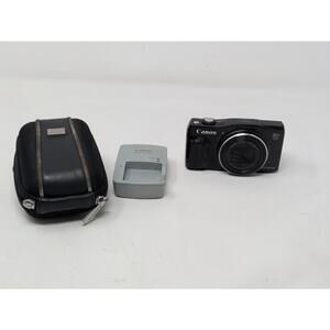 Canon PowerShot SX700 HS 16.1MP Compact Digital Camera Black Tested w/Batt 8G SD